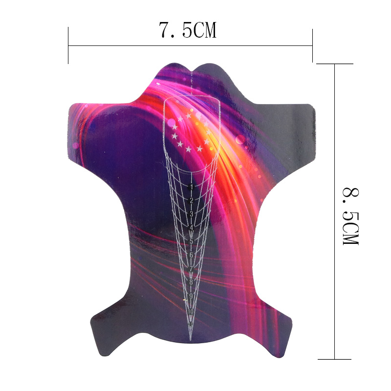 Transfronteriza de uñas Punta de alta calidad titular de papel de uñas titular de papel de cohete 100/500 piezas de punta de neón de uñas profesional
