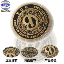 圆形纪念币 金属镀真金纪念章 外贸出口纪念币 企业logo徽章