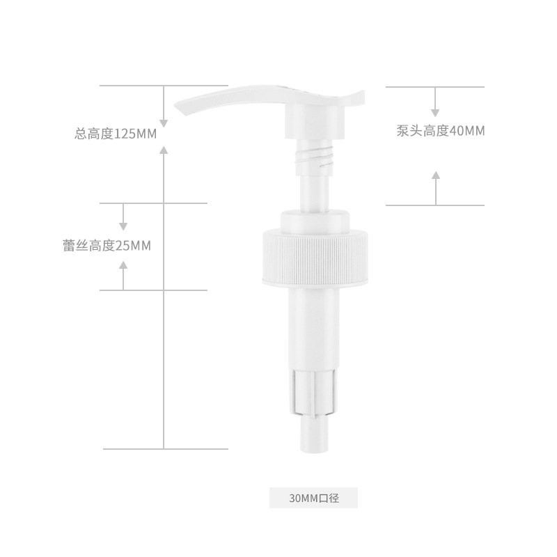 32mm Bomba De E32-12 cabeza bomba de loción blanca tipo de prensa izquierda y derecha interruptor bomba cabeza personalizada venta directa de fábrica al por mayor