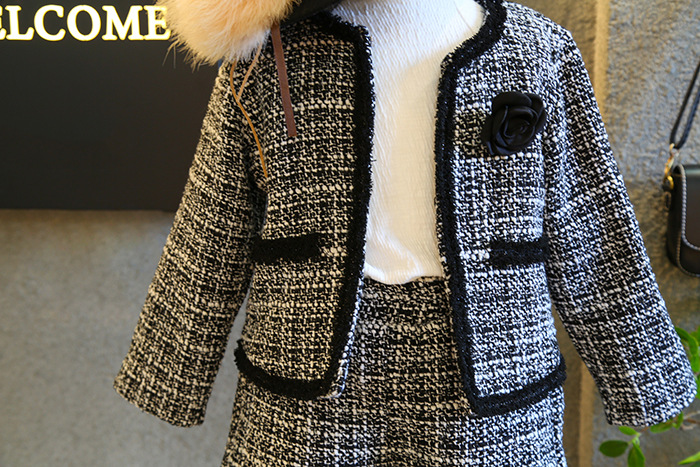 Novi dječji dvodijelni korejski mali mirisni kaput za djevojčice za proljeće i jesen 2022._voghion.com