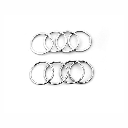 Key ring key ring metal key round buckle diameter 152025303540mm aperture flat ring wholesale dropshipping