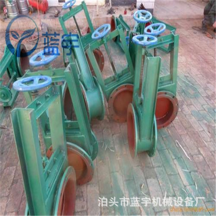 手动螺旋闸阀500型粉尘插板阀渠道闸板阀除尘碳钢焊接卸料插板门