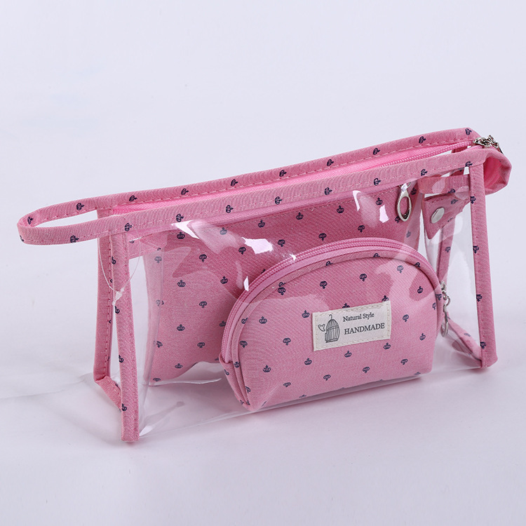 Fashion Crown Printing Cosmetic Bag Three-piece Set Wholesale Nihaojewelry display picture 13