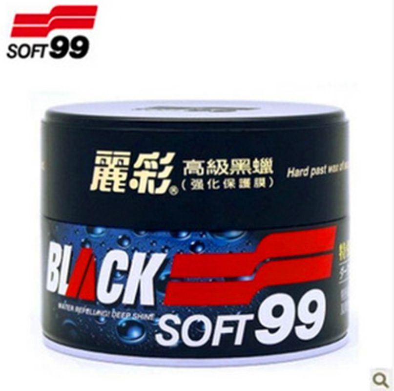 SOFT99丽彩 黑蜡 硬蜡 强 力去 污蜡 车蜡 黑色车专 用 深色车