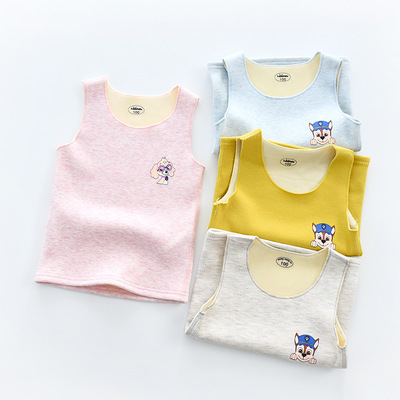 宝宝的马甲春秋 男童秋冬外穿女童男儿童棉冬季保暖背心加绒加厚