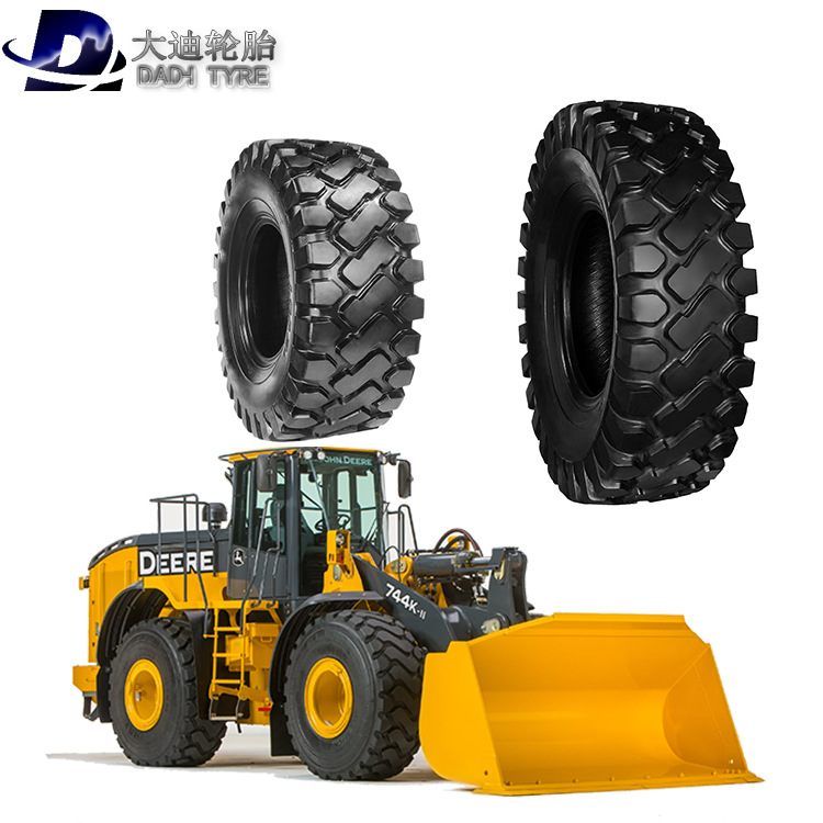 大迪铲车轮胎17.5-25轮胎EV4花纹宽胎面轮胎30/50铲23.5-25轮胎