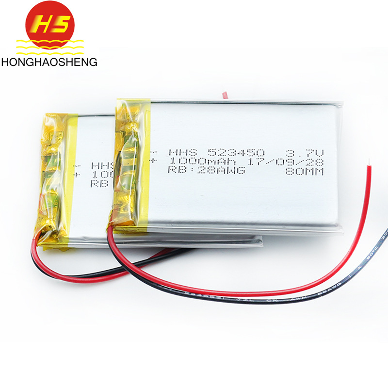 串连2S523450 7.4v 1000mah聚合物锂电池 教具机器人充电电池