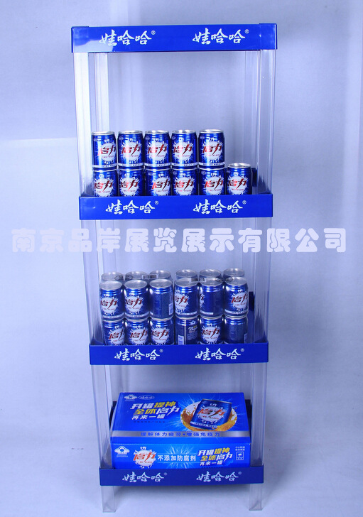 【厂商】乳饮品促销货架牛奶商超展示架运动型饮料宣传推广陈列架