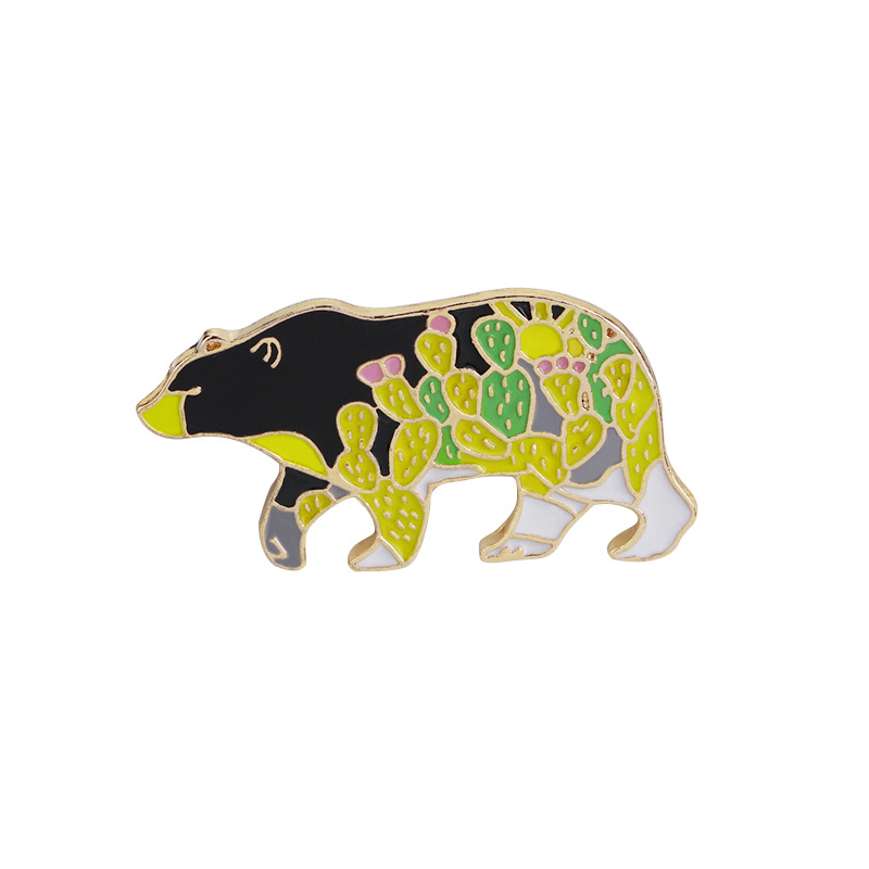 New Creative Cartoon Cute Colorful Bear Brooch display picture 8