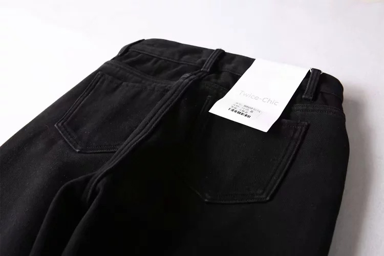 Pantalones harem de mezclilla sueltos de cintura alta de moda de otoño e invierno para mujer NSAC14406