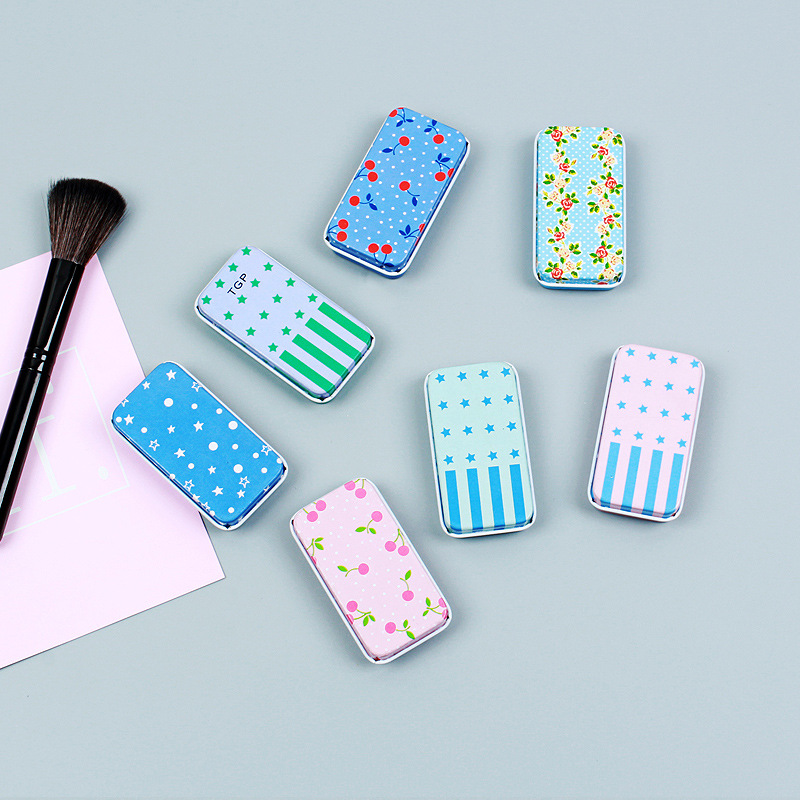 新款韩版一字夹金属收纳盒批发 小清新发夹收纳铁盒厂家现货直销