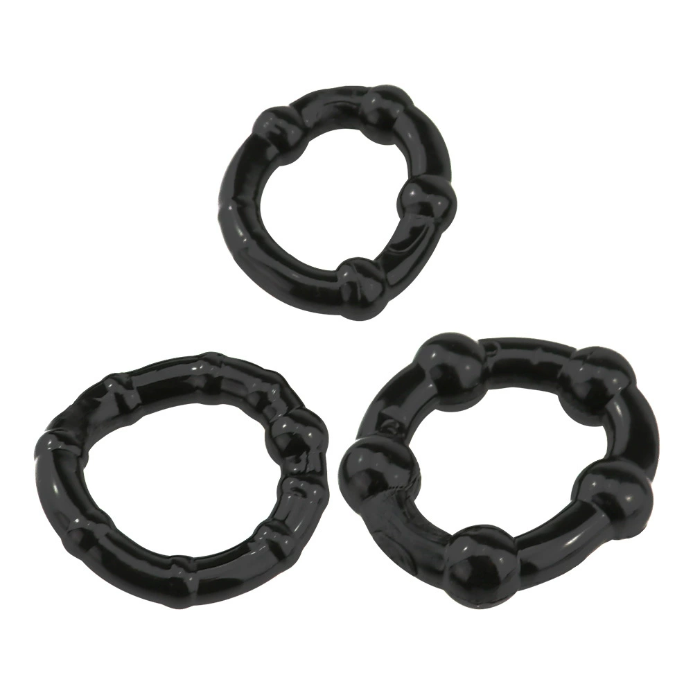 Adult supplies wholesale three -color penis ring lock fine ring men's delayed sex sleeve three models of three options