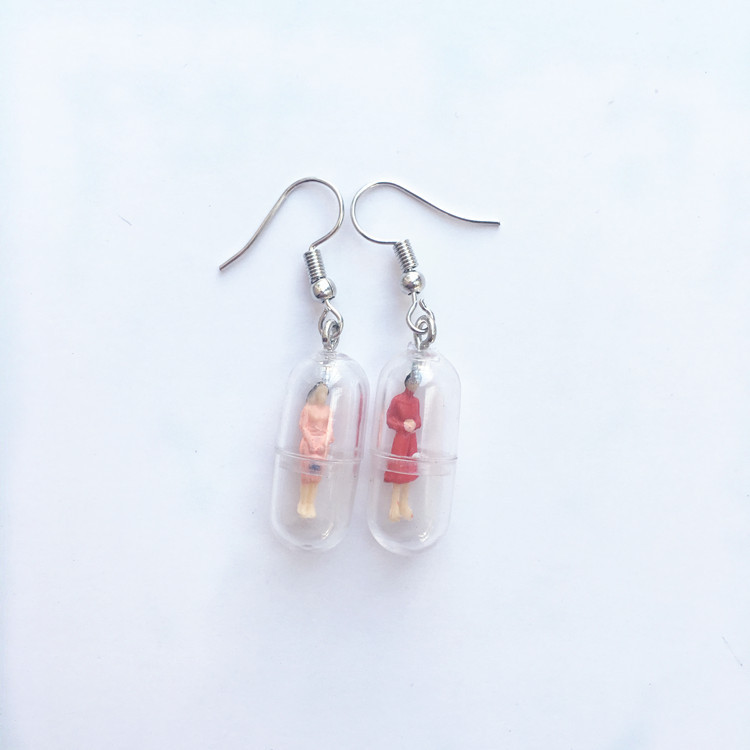 Retro Style 1 Pair Retro Geometric Plastic Drop Earrings
