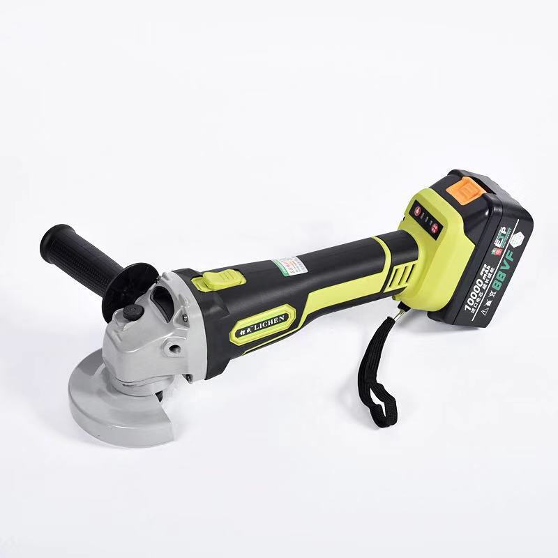 Tiancheng Lithium Battery Brushless Electric Angle Grinder Polishing Machine Cutting Machine Rechargeable Grinder Polisher Power Tool