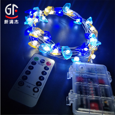 LED remote control Battery Box Lamp string Ocean Gravel modelling Christmas Halloween decorate Glass String