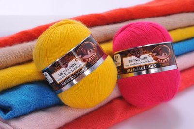 三利毛线貂绒线中粗手编雪貂绒纱线批发24S/3团装机织毛线貂