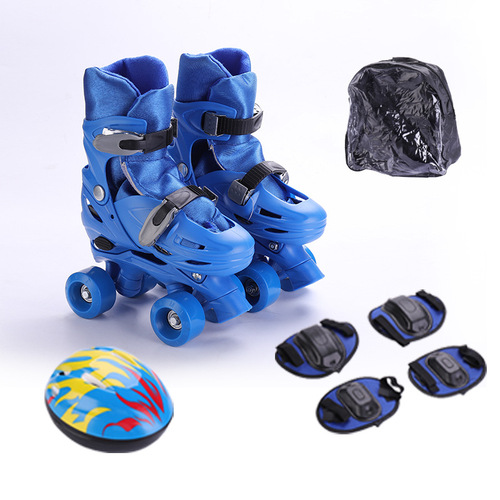 Factory direct supply children's buckle double row roller skating adult inline skates set roller skates double row roller skates 