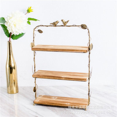 Nordic soporte de la torta de madera maciza moderna minimalista postre tienda bandeja postre estante moda boda accesorios decoración traje