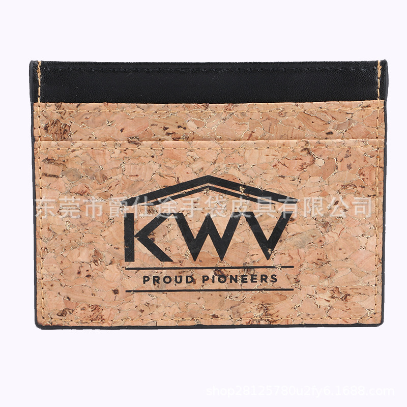 Exported to Japan simple cork card holder creative multi-card position Real Wood card wallet environmentally friendly cork business card holder Exported to Japan simple cork card holder creative multi-card position Real Wood card wallet environmentally friendly cork business card holder