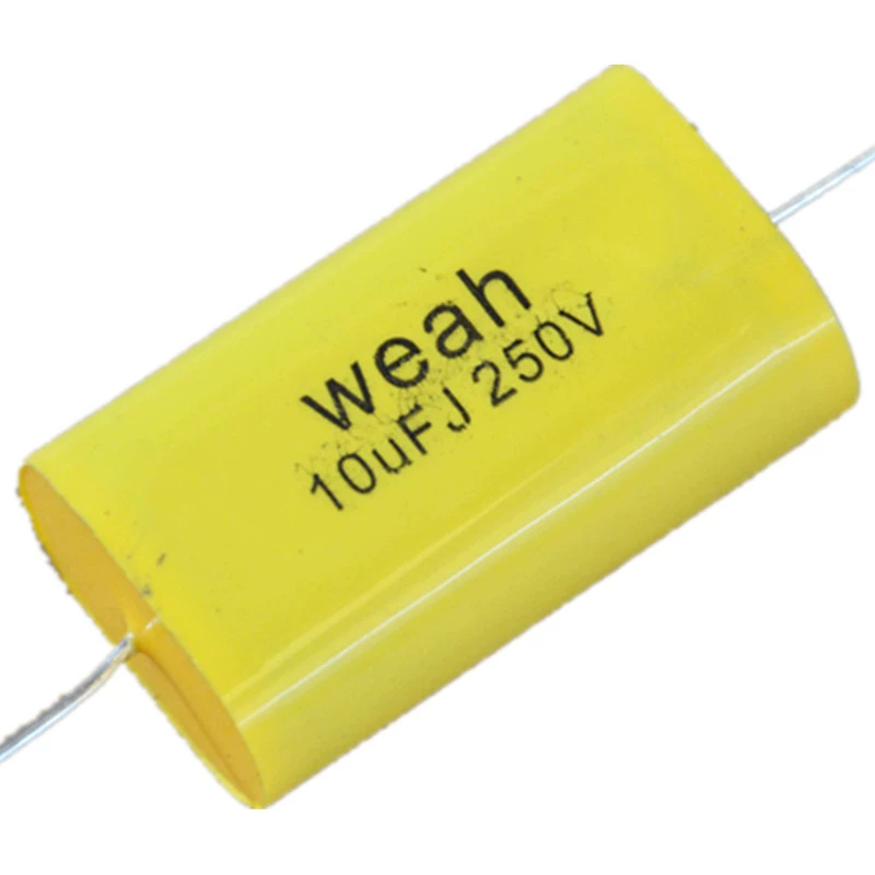 Customized processing 250V 10UF Weah Huang Bian audio frequency division capacitance Universal axial speaker capacitance