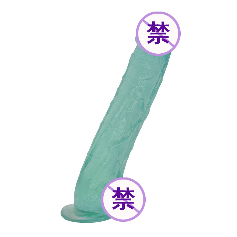 女用水晶阳具pvc女用器具仿真种马阴茎情趣用品外贸