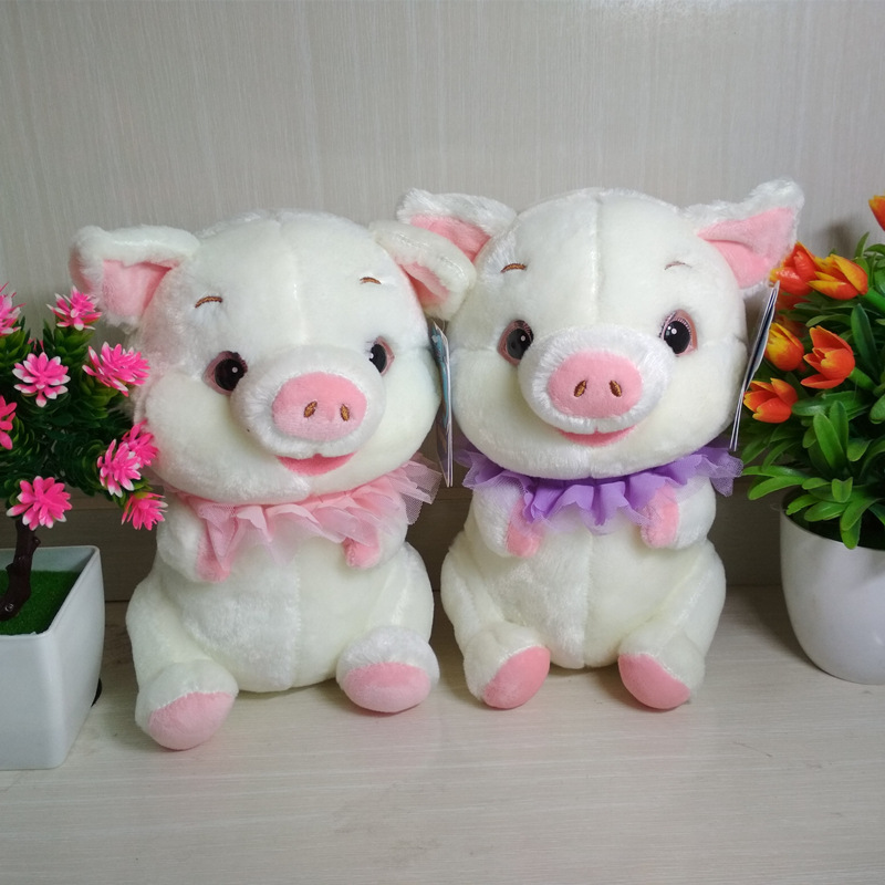 正版赛特嘟嘟亮眼坐猪猪毛绒玩具定制抓机娃娃猪公仔爆款婚庆礼品