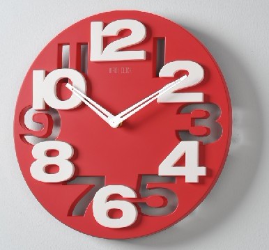 Cóncavo-convexo tridimensional de moda digital Reloj de pared color arte Reloj de pared decoración del hogar Reloj de pared