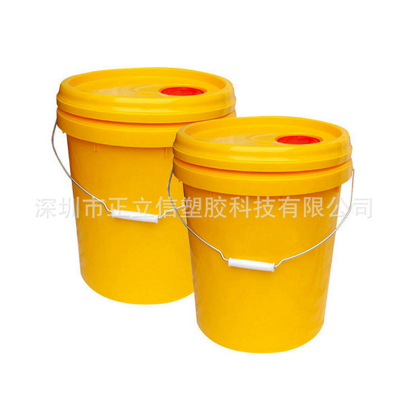 23L塑胶涂料桶 收纳桶 油漆桶 塑料水桶 23升涂料桶