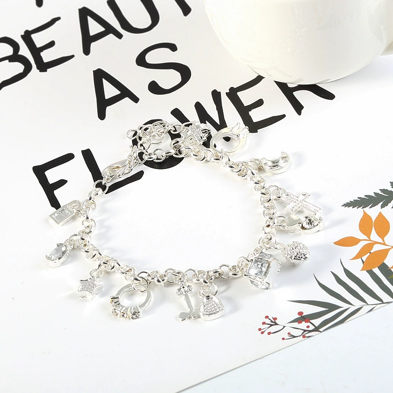 Серебряная стильная ручка/ручка? браслет, ebay, европейский стиль, корейский стиль