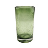 Green glossy diverse set, wineglass with glass