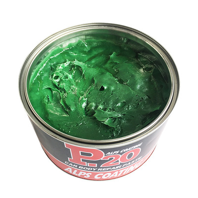 正品P20纤维原子 玻璃钢塑料保险杠汽车钣金腻子专用合金灰绿色|ru