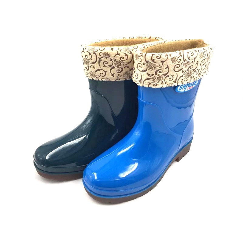 여성용 장화 미드 튜브 하프 하이 장화 워터 슈즈 도매