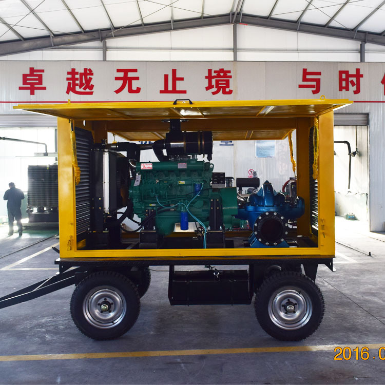 100kw移动柴油机水泵 抗旱排涝防汛排水浇灌用水泵机组 厂家直销