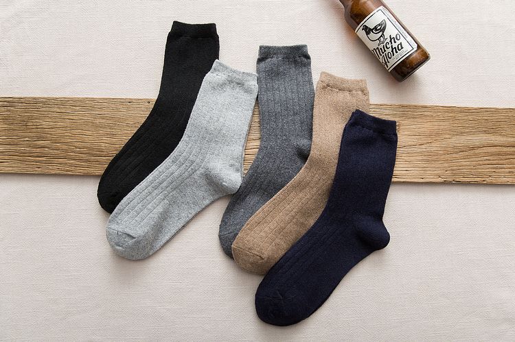 drawstring men s warm wool socks  NSFN40142