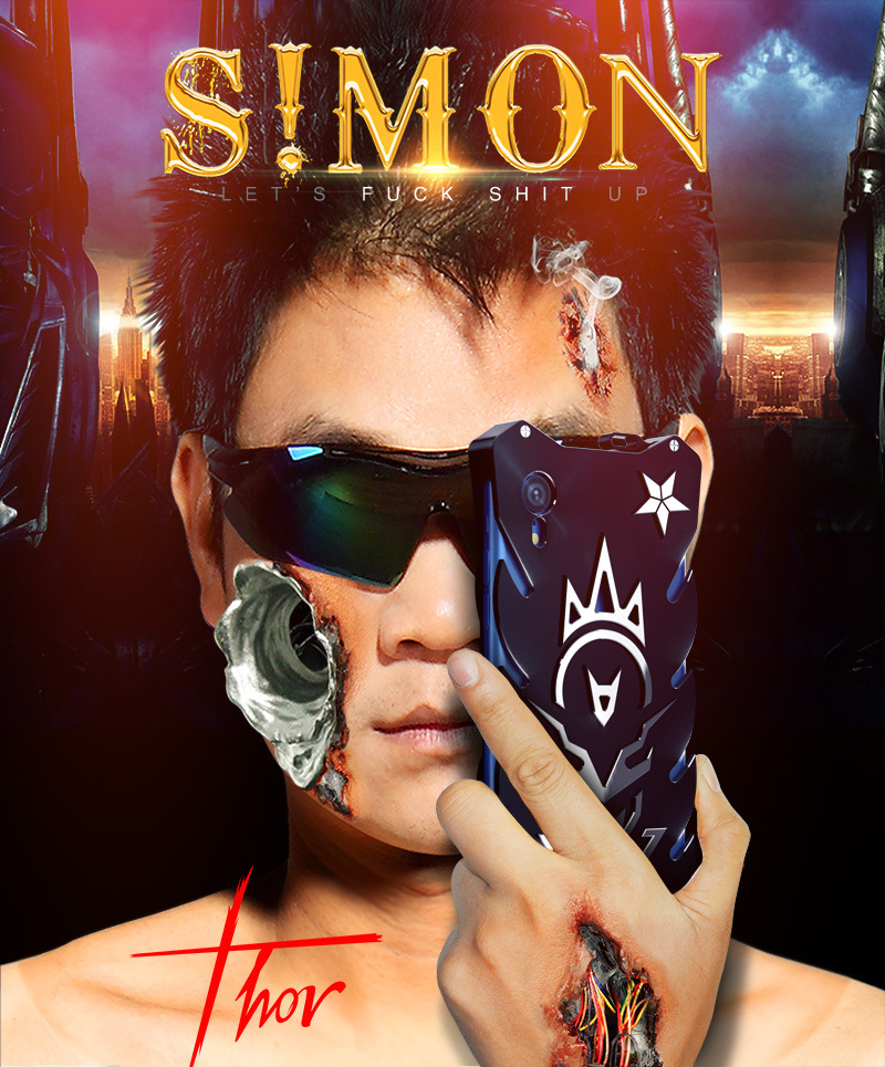 SIMON New THOR II Aviation Aluminum Alloy Shockproof Armor Metal Case Cover for Apple iPhone XS Max & iPhone XR & iPhone XS & iPhone X