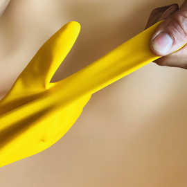 正品南洋牌牛筋乳胶手套加厚批发洗碗的手套防水防滑软厨房耐磨