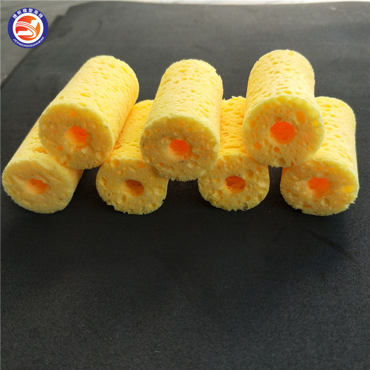 定做 50*25mm木浆清洁烙铁海绵块 柱 可压缩PU海绵