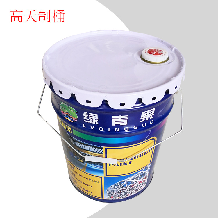 18升开口方桶化工原料铁桶   18L方形铁桶大开口方桶