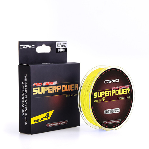 28016 CAPACI [100 meters single color PE line] 4 braided high strength braided fishing line cross-border fishing gear