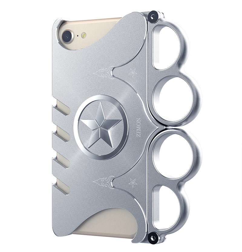 SIMON Finger Boxing Glove Rotation Game Handle Aluminium Metal Case Cover for Apple iPhone