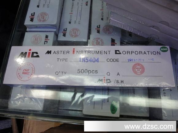 1N5404 IN5404 3A 400V 全新正品 直插 二极管 1盒500只
