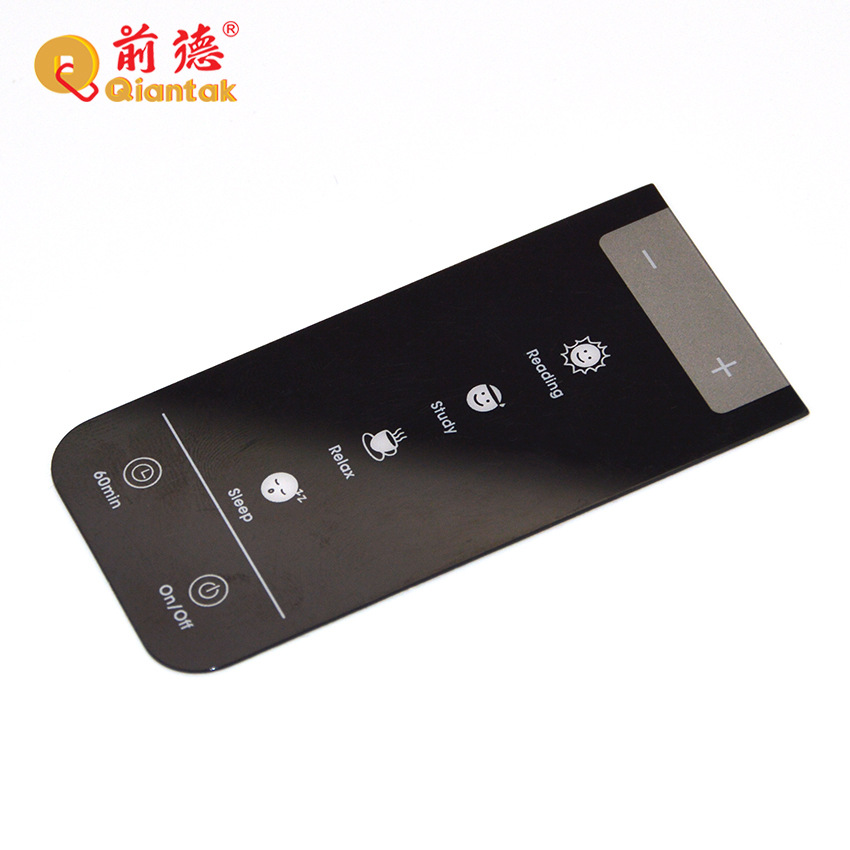 Manufactor customized printing PC/PVC/PET Electrical surface paste Acrylic An electric appliance touch Toughened glass panel