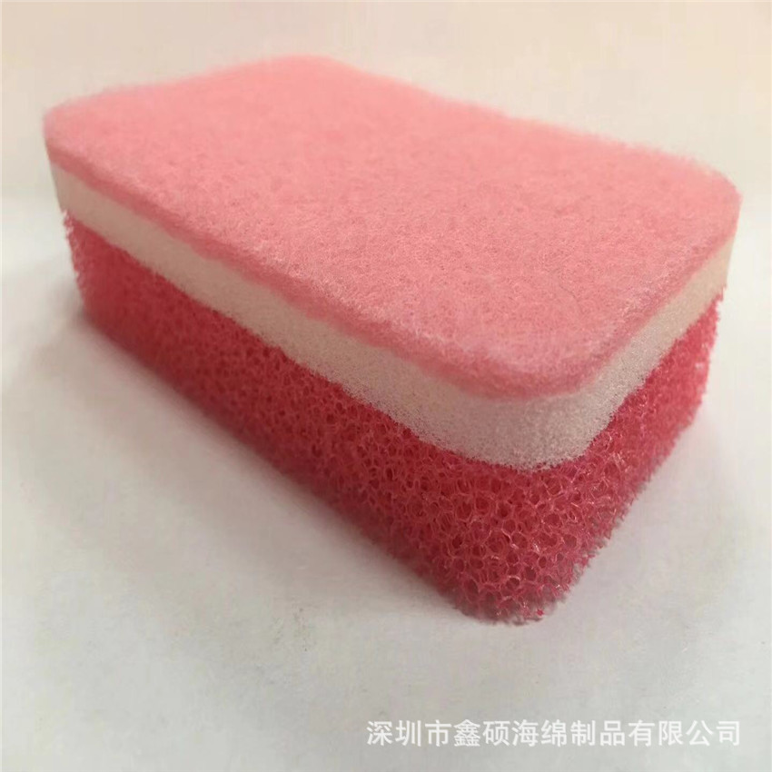 木浆棉电极片海绵黄色木浆棉复合百洁布 清洁海绵擦