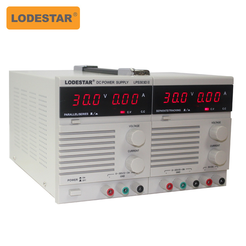厂家直销深圳乐达 LPS303DII 双路数显可调直流稳压电源30V3A