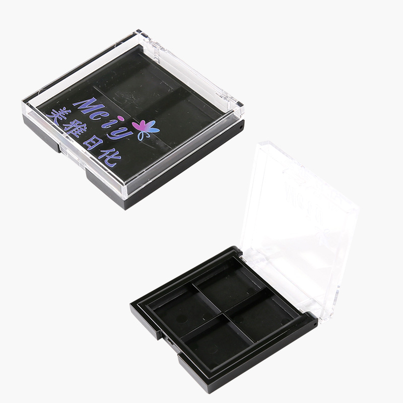 专业定制高档环保化妆品包装盒眼影盒 精致时尚透明塑料眼影盒