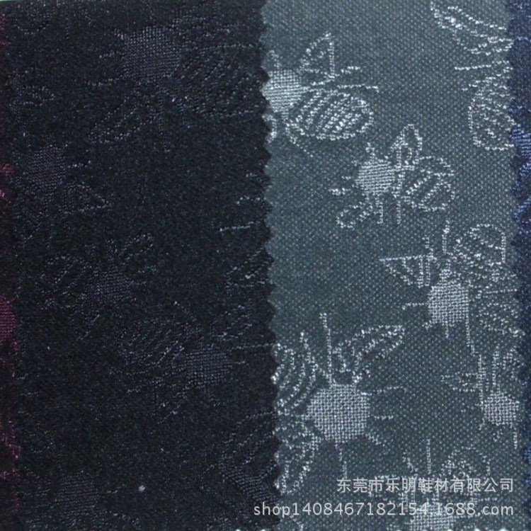 MB8016弹力提花小蜜蜂针织布服装鞋材面料