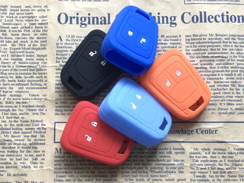 Suitable for Chevrolet Aveo Cruze Silicone Key Case Straight Type Special Car Remote Control Protective Cover Buckle