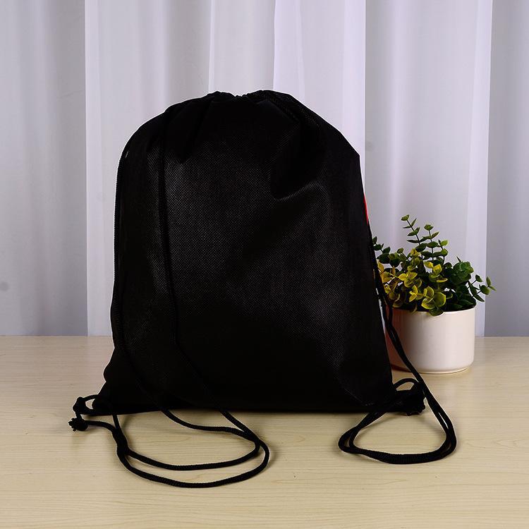 帆布双肩背包束口袋 绒布棉布双肩背包 厂家批发可加印logo