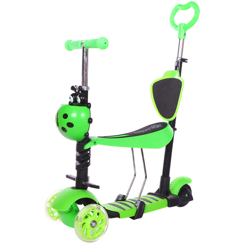Nuevo 3 - en - 1 scooter multifuncional para bebés caminantes de moda de tres ruedas de scooter asiento desmontable