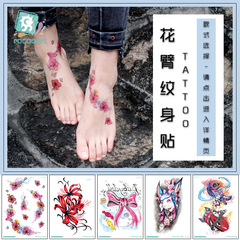 Factory direct sales flower arm tattoo stickers original personalized peacock animal tattoo stickers wholesale colorful tattoo stickers